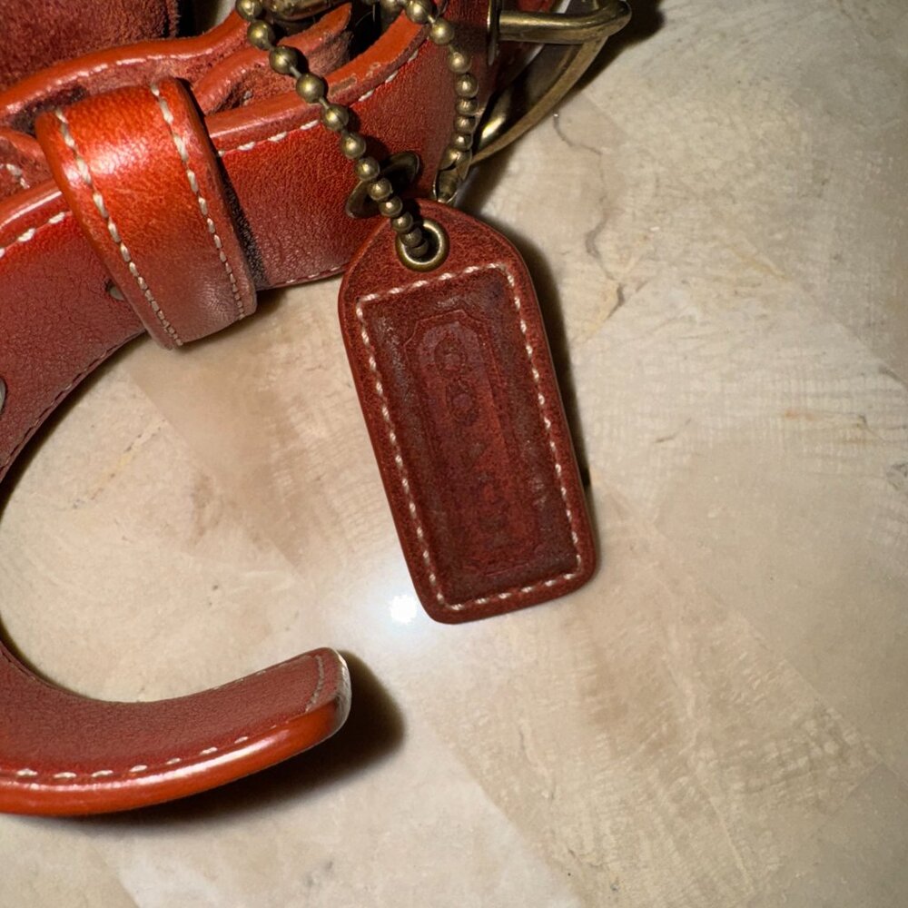 Coach Rich Brown Suede Crossbody Bag - Picture 9 of 10